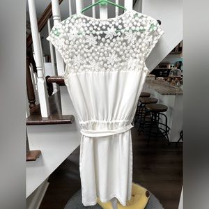 Guess Mini White Lace Dress